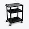 Luxor Tuffy Utility Cart - Three Shelves - Blue WT34BUS - alternate 2